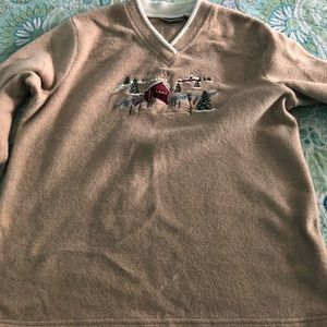 Light brown sweatshirt